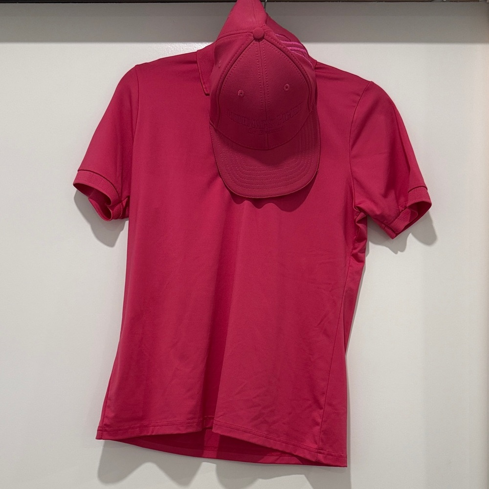 Audemars Piguet Fuchsia Short Sleeve Polo and Baseball Hat